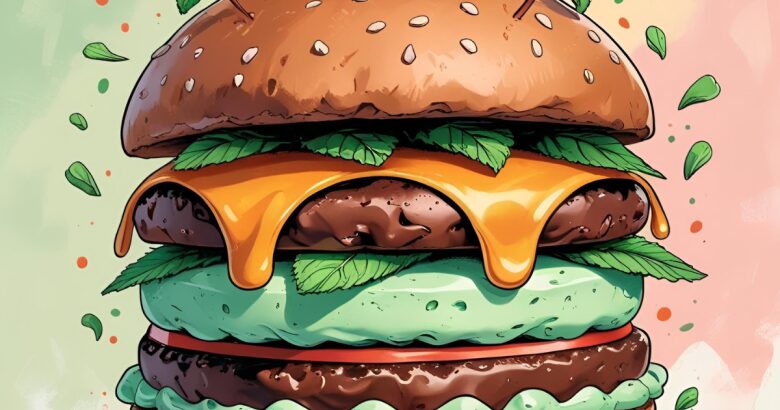 チョコミントバーガーイメージ