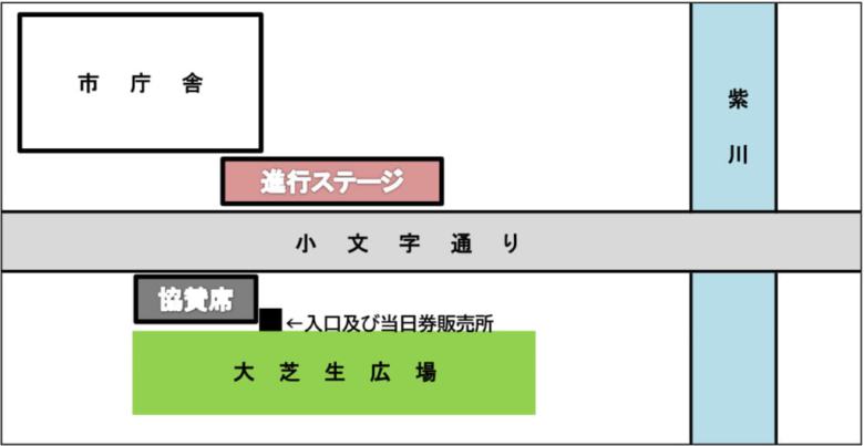 協賛観覧席の場所