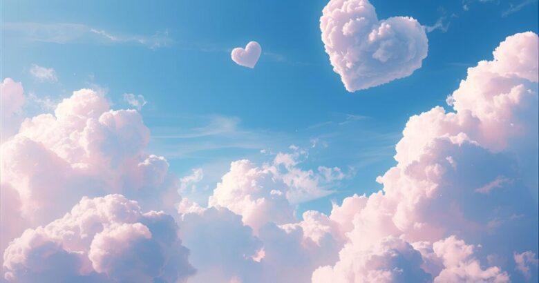 ハート型の雲